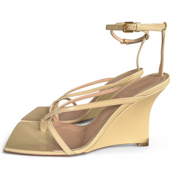 Bottega Veneta Square Toe Wedge Sandals NEW - Picture 4 of 12